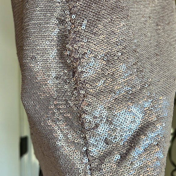 Gorgeous rose silver sequin dress size L, by C/MEO Collective - Picture 8 of 11